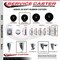 Service Caster 35 Inch Soft Rubber Wheel Swivel 34 Inch Threaded Stem Caster Set 2 Brakes SCC SCC-TS20S3514-SRS-34212-2-PLB-2 - alternate 3